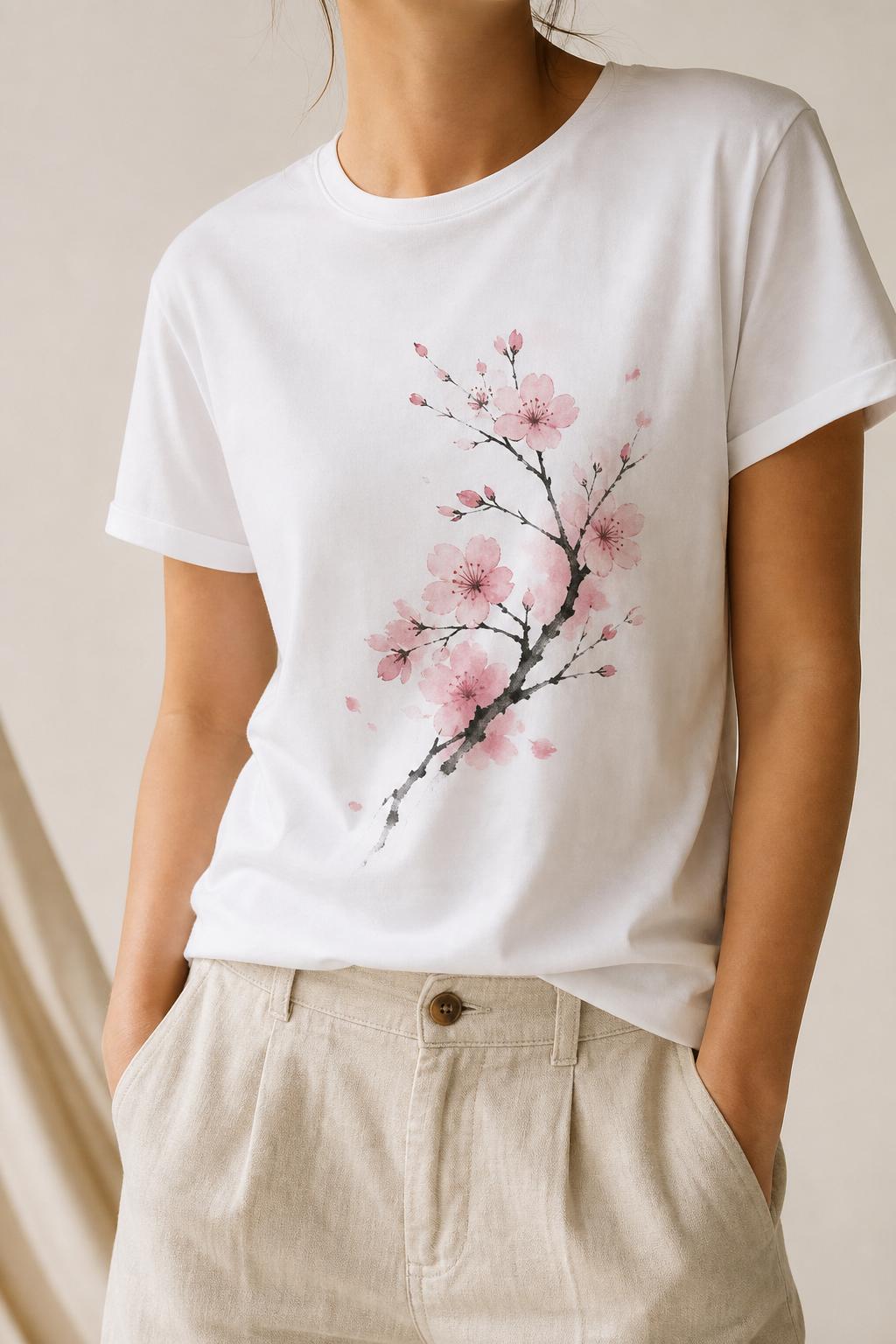 Sakura t-shirt in the selected color